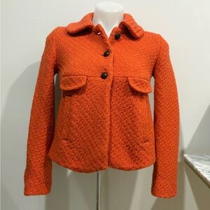 Banana Republic Orange Teddy Jacket
